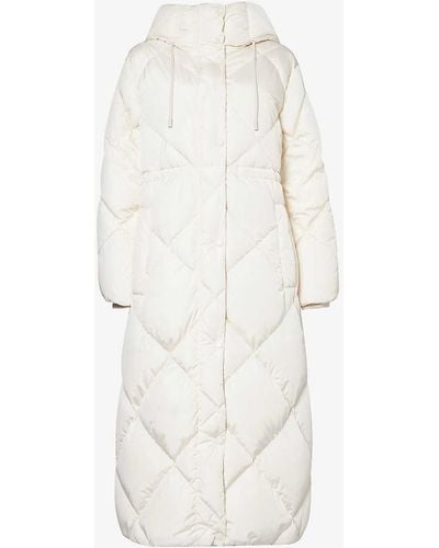 Weekend by Maxmara Mirano Hooded Woven-down Jacket - White