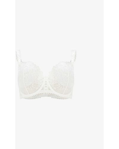 Aubade Toujours Stretch-lace Half-cup Bra - White