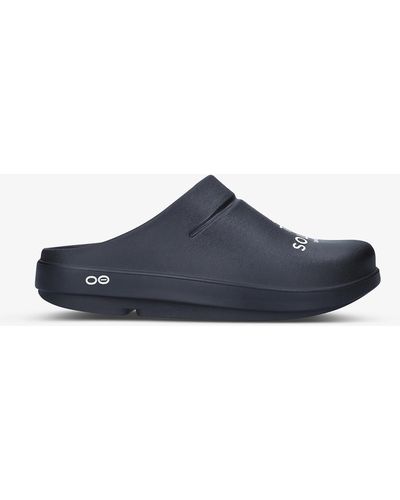 The Soloist X Oofos Signature Brand-print Oofoamtm Clogs - Blue