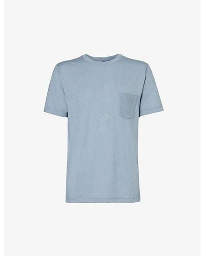 Vuori Tradewind Crewneck Stretch Recycled-polyester T-shirt - Blue