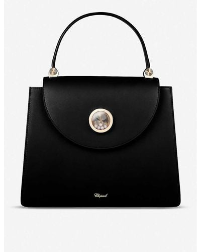 Chopard Happy Lady Leather Shoulder Bag - Black
