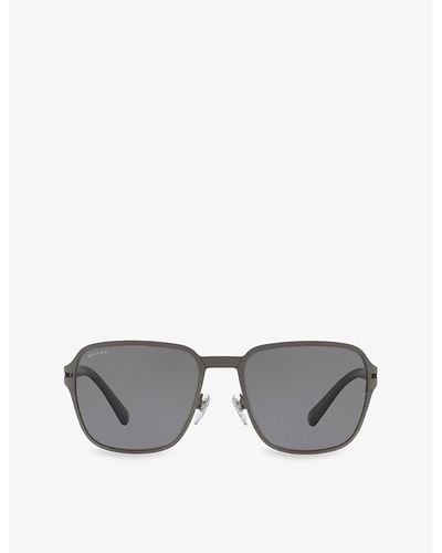 BVLGARI Bv5046tk Square-frame Sunglasses - Gray