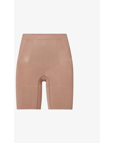 Spanx Oncore Mid-thigh Shorts in Natural
