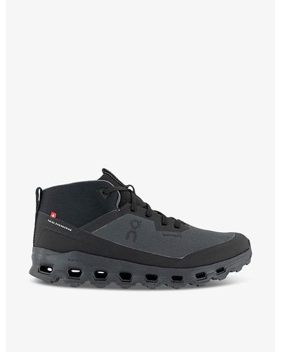 On Shoes Cloudroam Waterproof Mid-top Mesh Sneakers - Black
