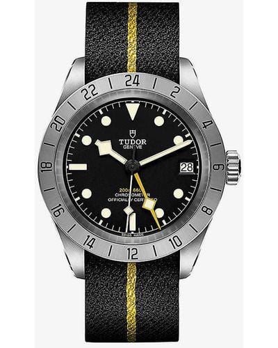 Tudor M79470-0002 Bay Pro Stainless-steel And Fabric Automatic Watch - White