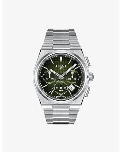 Tissot T137.427.11.091.00 Prx Chrono Stainless-steel Automatic Watch - Green