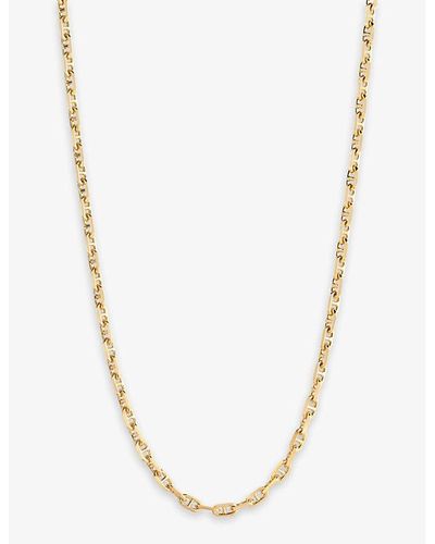 Maria Black Marittima 22ct Yellow Gold-plated Sterling-silver Necklace - White