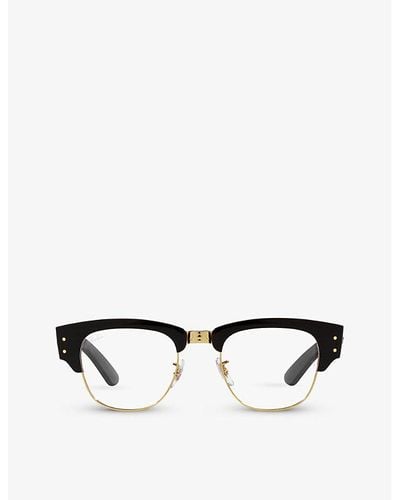 Ray-Ban Rx0316v Mega Clubmaster Square-frame Propionate Optical Glasses - White