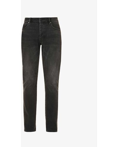 Neuw Lou Slim Straight Mid-rise Stretch-organic Denim Jeans - Black