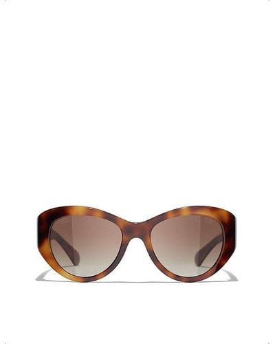 Chanel Butterfly Sunglasses - Brown