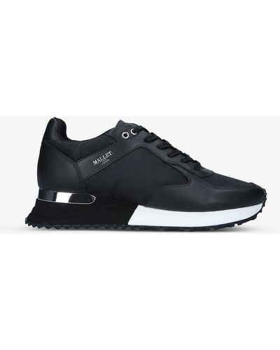 Mallet Lux 2.0 Runner Leather And Fabric Sneakers - Black