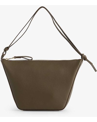 Loewe Hammock Mini Leather Shoulder Bag - Brown