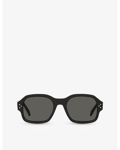 Celine Cl40266u Square-frame Acetate Sunglasses - Black
