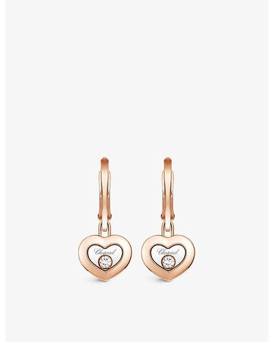 chopard happy diamond heart earrings