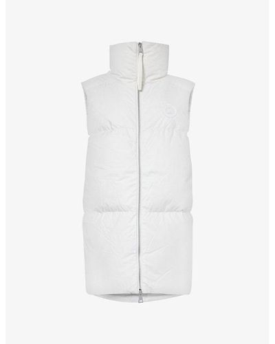 Canada Goose Quilted High-neck Cotton-down Gilet - White