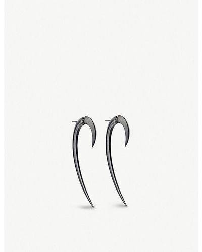 Shaun Leane Hook Rhodium-plated Earrings, Large - White