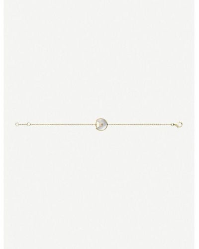 Cartier Amulette De 18ct Yellow-gold And White Mother-of-pearl Bracelet