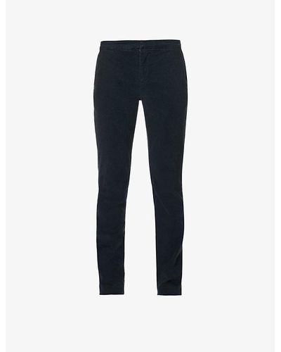 FRAME Vy Slim-fit Tapered-leg Stretch-woven Chino Pants - Blue