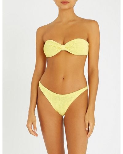 Hunza G Bandeau Bikini Set - Yellow