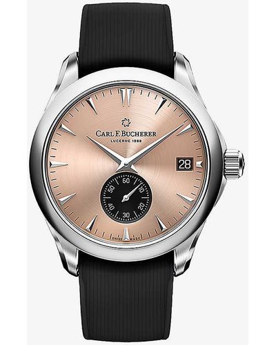 Carl F. Bucherer 00.10924.08.93.03 Manero Peripheral Stainless Steel Automatic Watch - Black