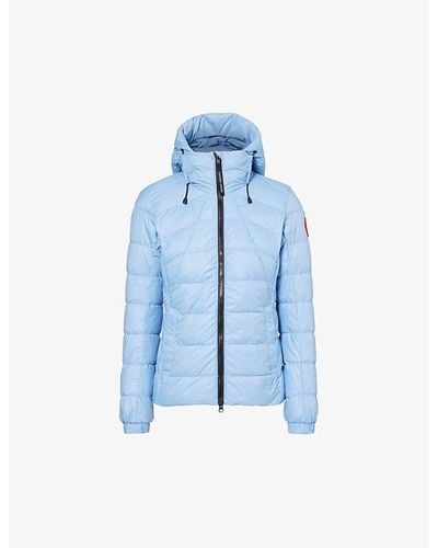 Canada Goose Abbott Brand-patch Shell-down Jacket - Blue