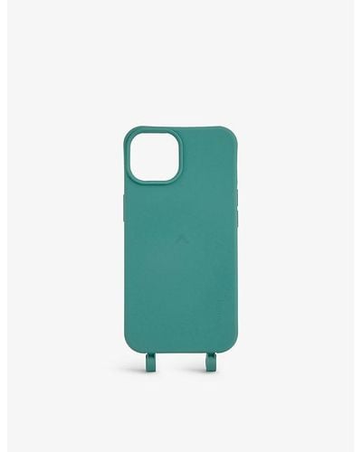 Topologie Dolomites Logo-embossed Silicone Iphone 13 And 14 Case - Green