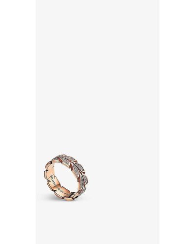Tiffany & Co. Victoria® Vine 18ct Rose-gold And 0.38ct Brilliant-cut Diamond Ring - White