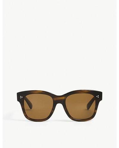 Oliver Peoples Melery Square-frame Acetate Sunglasses - Brown