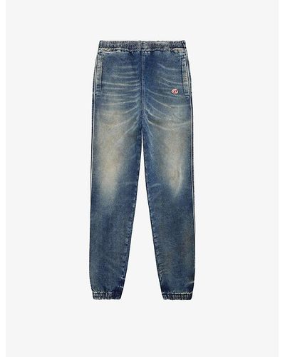 DIESEL 985 Larkee Faded-wash Straight-leg Stretch-denim Jeans in