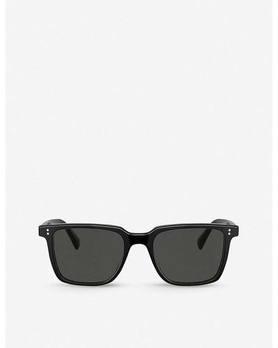 Oliver Peoples Ov5419su Lachman Sun Square Acetate Sunglasses - Grey