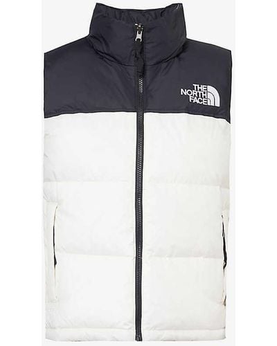 The North Face 1996 Retro Nuptse Brand-embroidered Regular-fit Shell-down Gilet - White