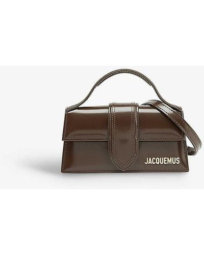 Jacquemus Le Bambino Box Leather Top-handle Bag - Brown