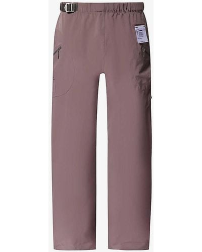 Satisfy Peaceshelltm Tapered-leg Stretch-woven Trousers - Purple