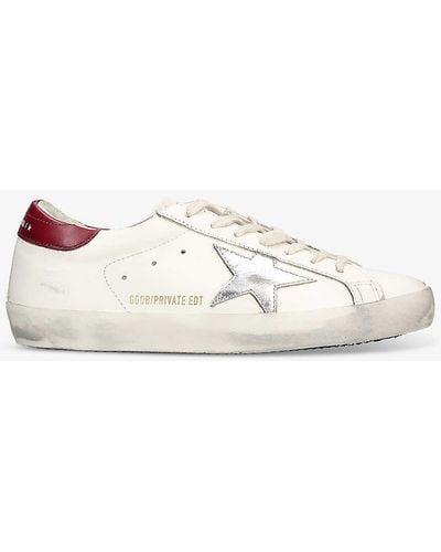 Golden Goose Superstar Exclusive 3 Leather Low-top Trainers - Natural
