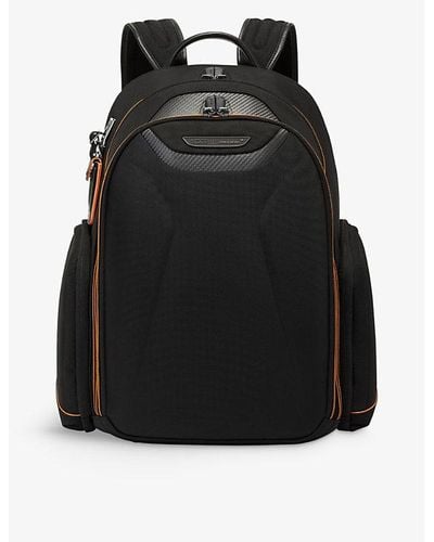 Tumi Paddock Contrast-stitching Pocket Zip-up Woven Backpack - Black