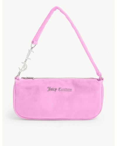 Juicy Couture Linnie Logo-plaque Velour Shoulder Bag - Multicolour