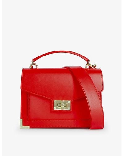 The Kooples Emily Small Leather Shoulder Bag - Red