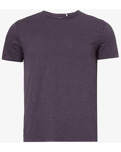 IKKS Relaxed-fit Crewneck Cotton-jersey T-shirt Xx - Purple