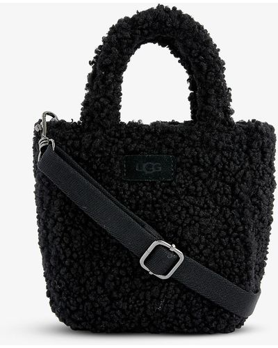 UGG Maribel Removeable-strap Faux-shearling Bag - Black