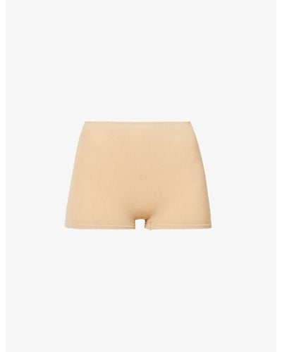 Hanro Touch Feeling Mid-rise Stretch-jersey Brief - Natural