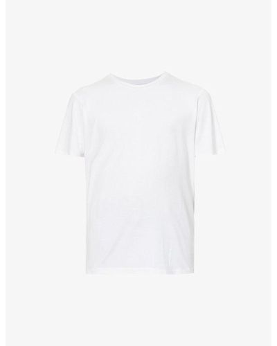 PAIGE Cash Crewneck Cotton-blend T-shirt - White