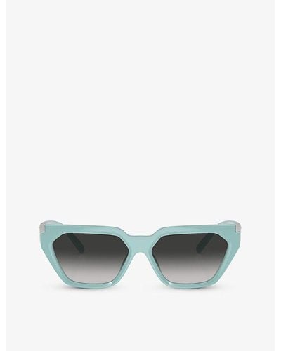 Tiffany & Co. Tf4205u Steve Mcqueen Irregular-frame Injected Sunglasses - Green