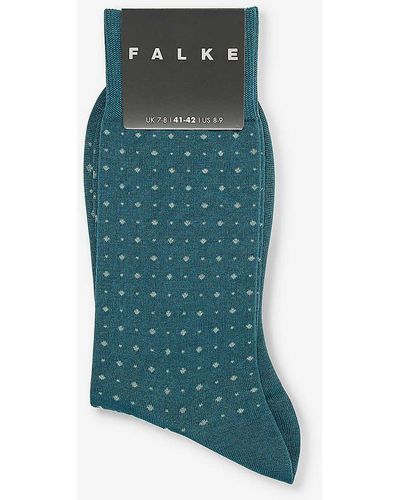 FALKE Impulse Dot-pattern Cotton-blend Socks - Green