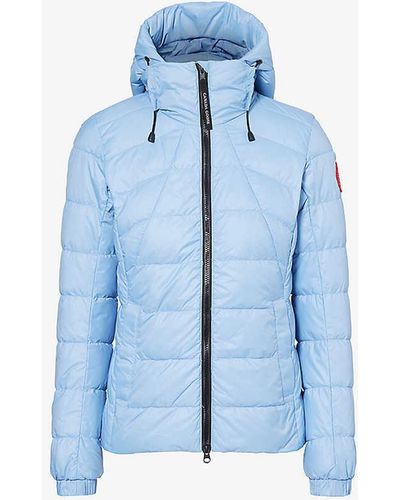 Canada Goose Abbott Brand-patch Shell-down Jacket - Blue