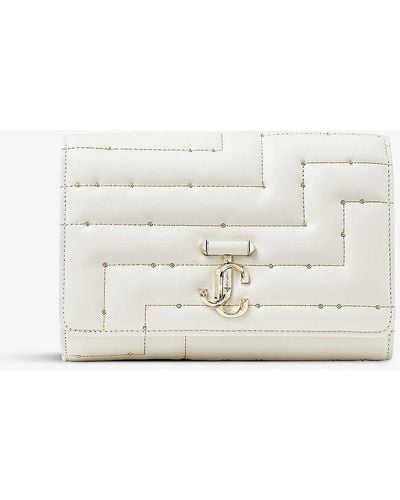 Jimmy Choo Avenue Quilted Leather Cross-body Bag - White