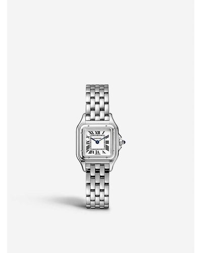 Cartier Crwspn0006 Panthère De Small Stainless Steel Watch - White