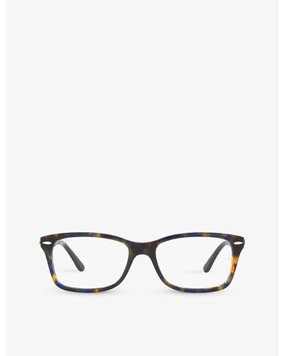 Ray-Ban Rx5428 Square-frame Tortoiseshell Glasses - White
