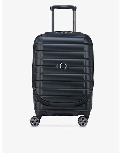 Delsey Shadow 5.0 4-wheel Expandable Polypropylene Hard Cabin Suitcase - Blue