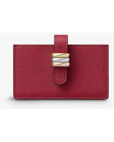 Cartier Trinity Leather Card Holder - Red