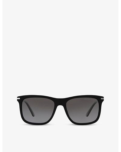 Prada Pr 18ws Square-frame Acetate Sunglasses - Gray